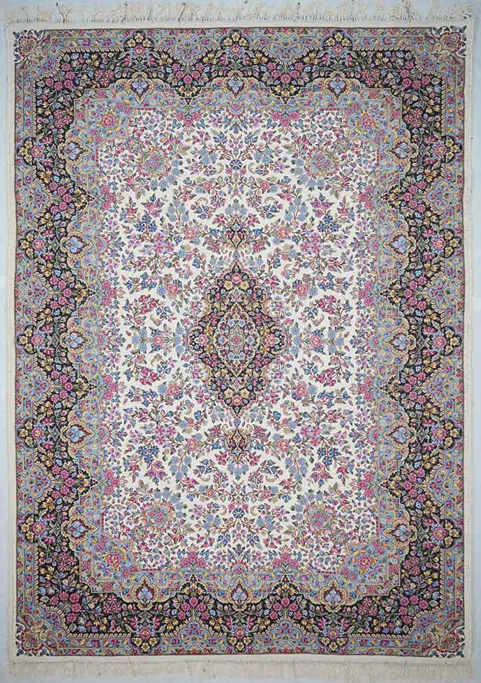 قالی کرمانی (راور)، 2.56 در 3.52 متر ، 60 جفت