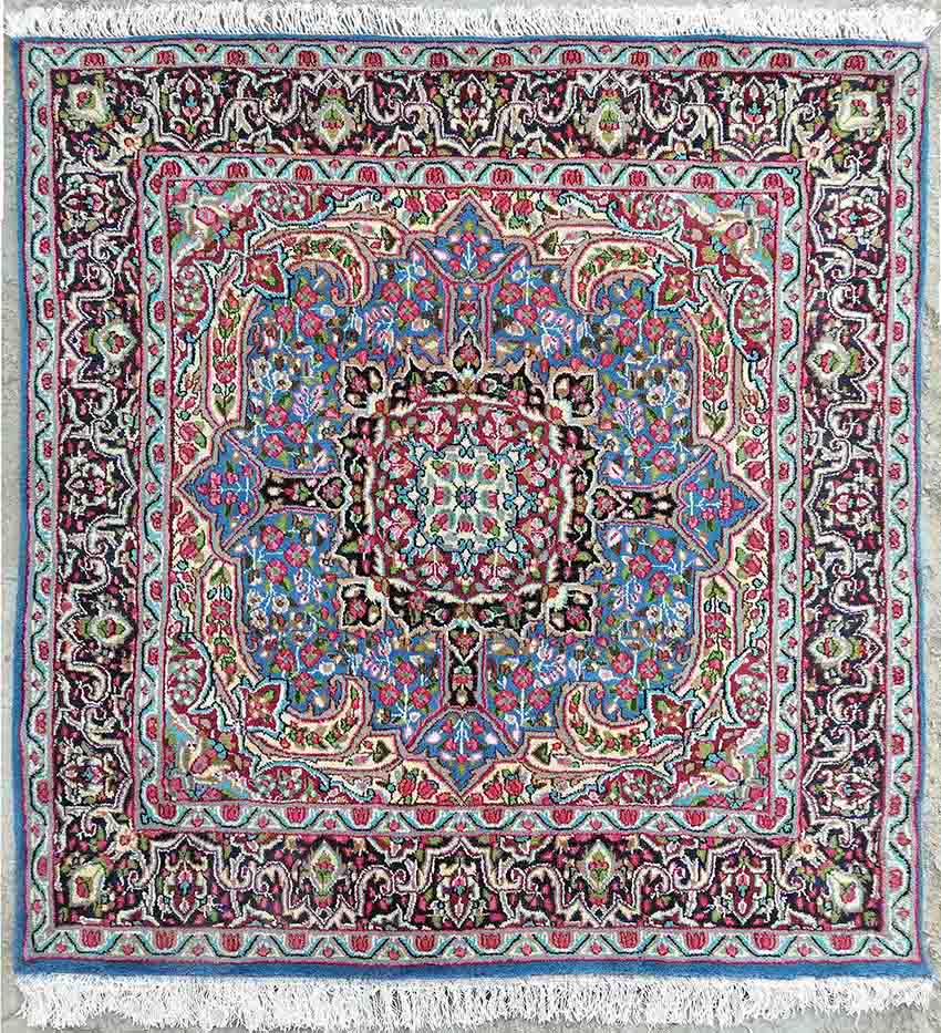 قالی کرمانی (راور)، 1.48 در 1.50 متر ،  60 جفت
